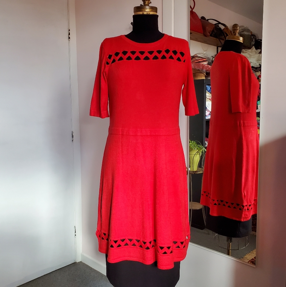 Adrienne Vittadinni Red dress szL